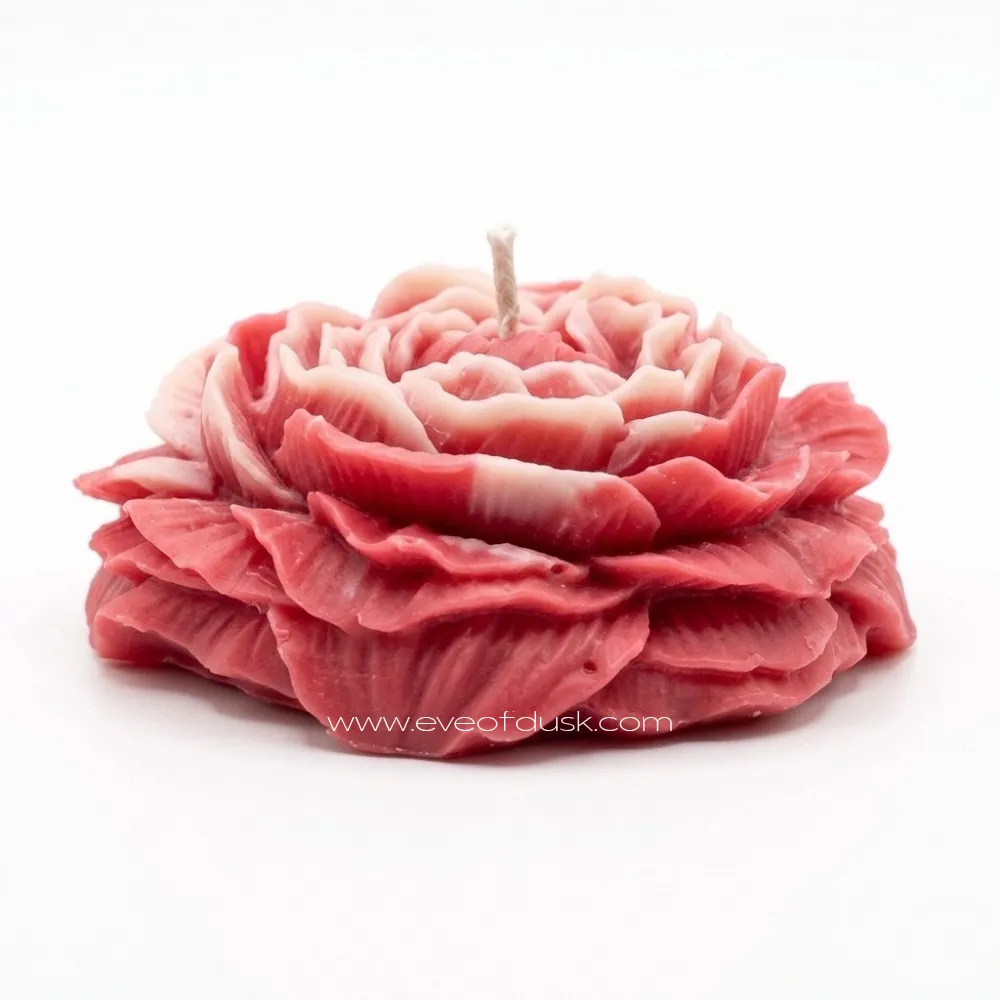 [mc_0064] Classic Peony Candle (Rose)