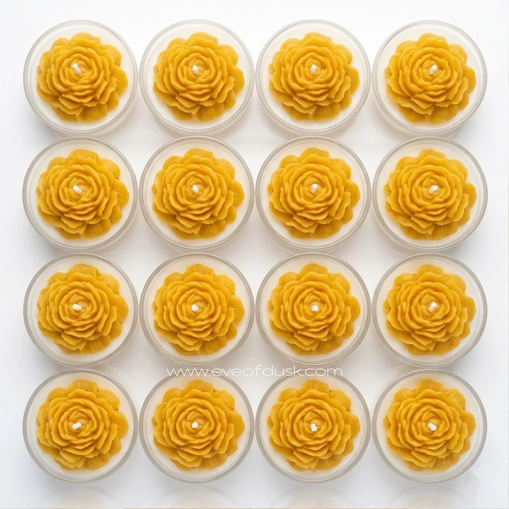 Peony Tealight Candle (Set of 4)